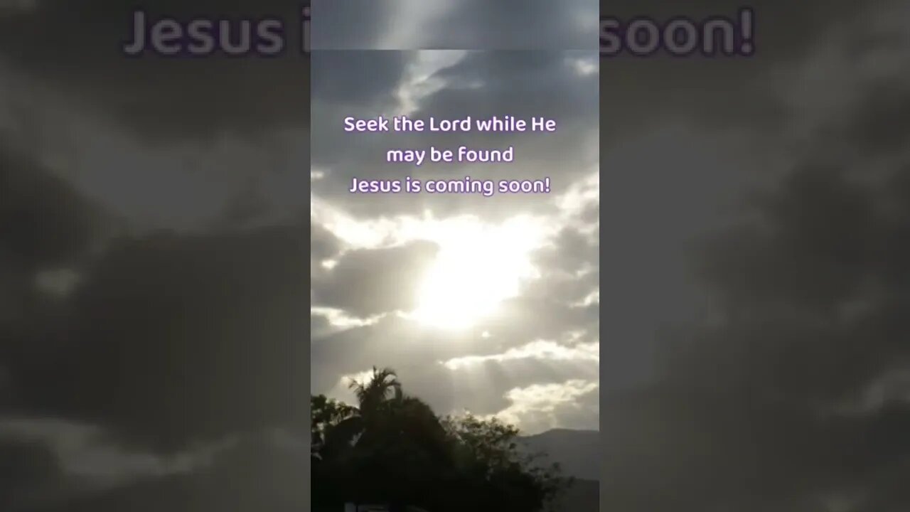 Jesus is coming soon!