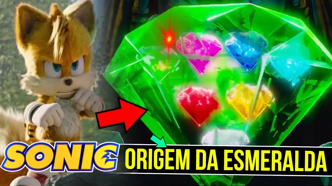 Origem da Esmeralda do Caos e Mestre no Universo Sonic #shorts