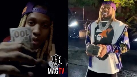 Lil Durk Brings $400k Cash To The Set Of His Latest Video! 💰