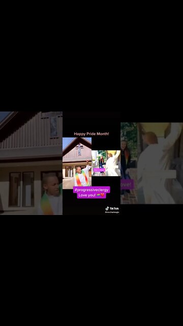 Tiktok Priests celebrate LGBT Pride Month #lgbt #lgbtq #shorts
