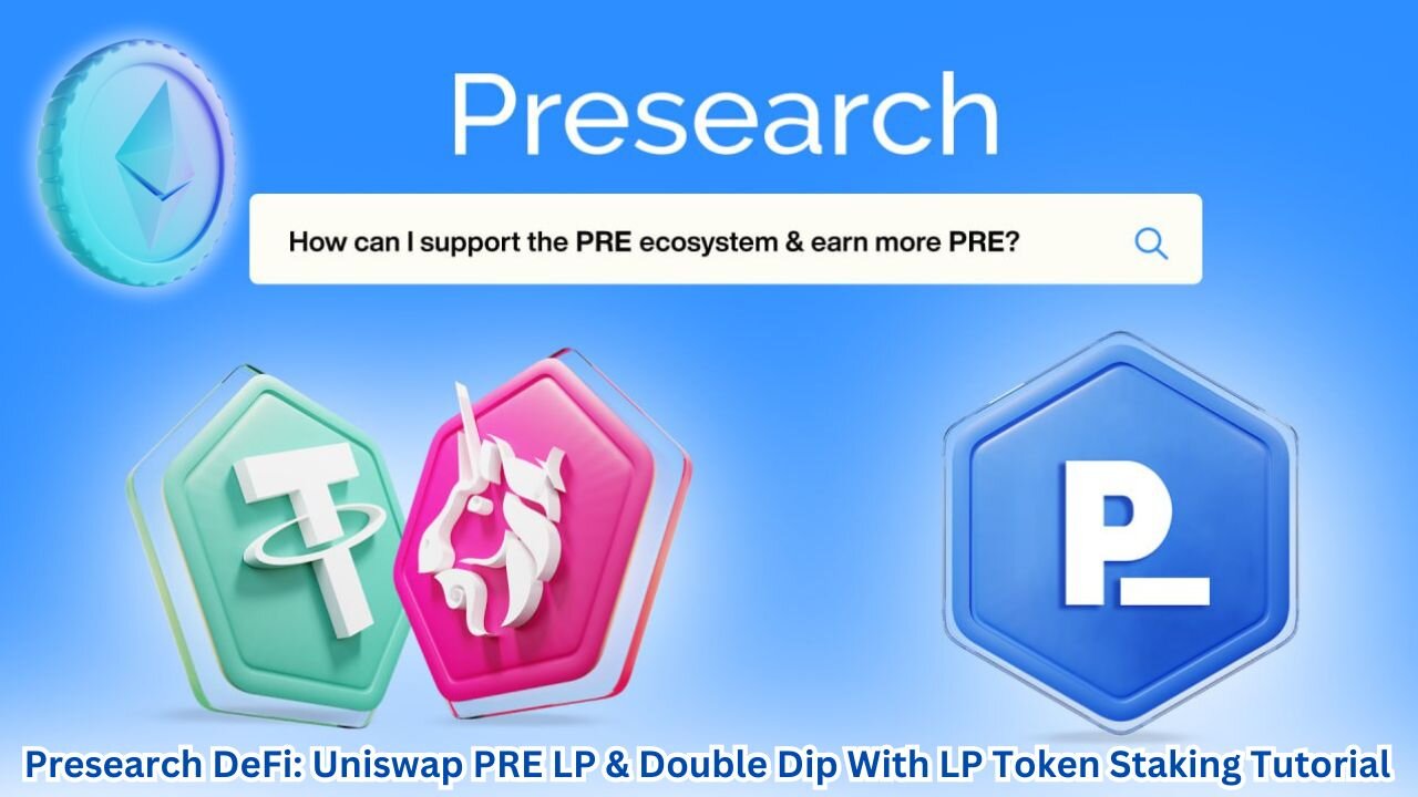 Uniswap PRE LP & Double Dip With LP Token Staking Tutorial (Presearch DeFi)