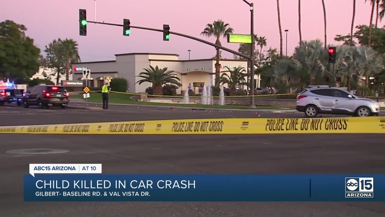 Six-year-old child killed in Gilbert crash