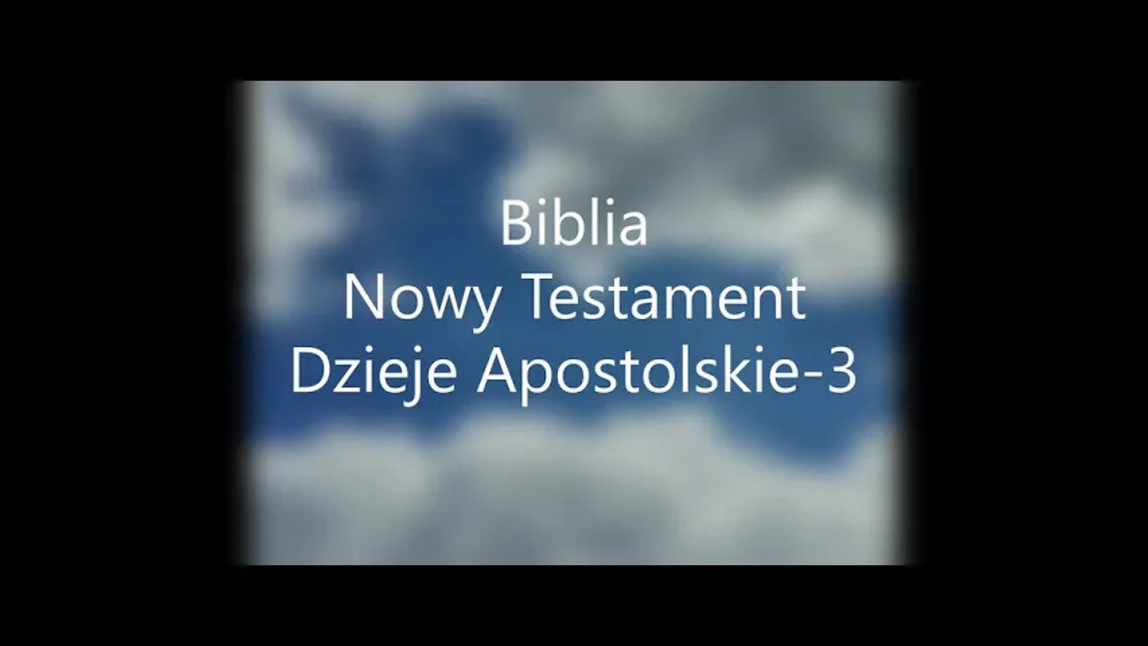 Biblia Nowy Testament Dzieje Apostolskie - 3