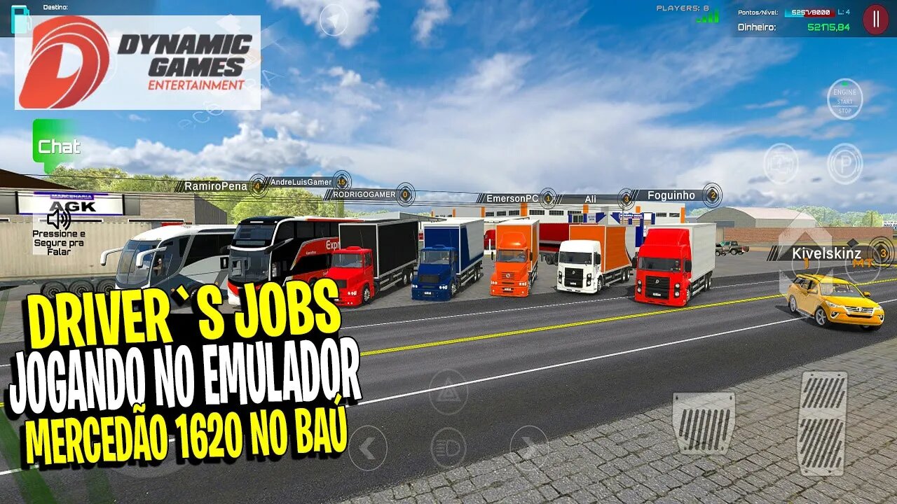 ▶️FINALMENTE DRIVER`S JOBS NO EMULADOR GAMEPLAY E CUSTUMIZAÇÃO DOS CAMINHÕES