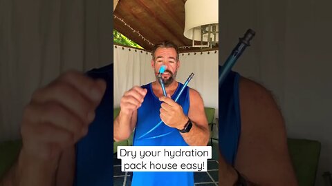 Easiest way to dry out your hydration or camelback hose!