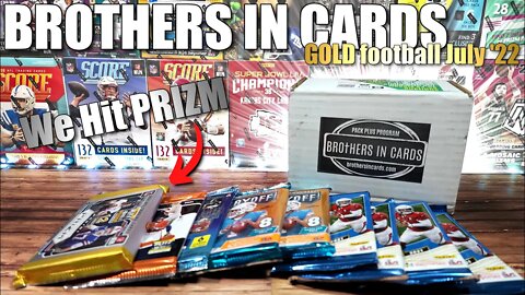 Brothers in Cards | GOLD Football July 2022 - We Hit PRIZM! Nine 2021 Hobby Packs