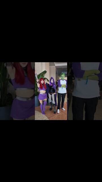 Starfire Raven Beastboy TeenTitans Cosplay
