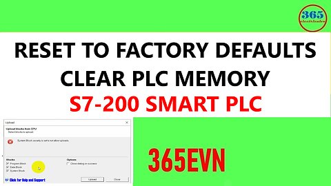 0054 - Factory reset clear plc memory s7 200 smart