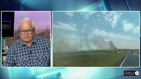 Absurdo veja os incêndios em canaviais no interior de SP Crime