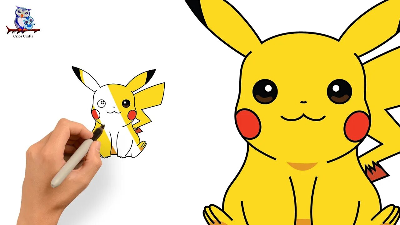 How To Draw Pokémon Pikachu - Easy Art Tutorial