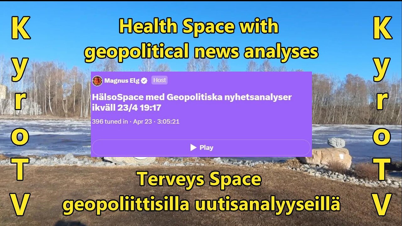 Health Space with geopolitical news analyses - April 23, 2024 (English subtitles)