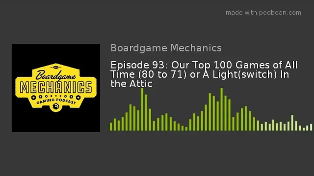 Episode 93: Our Top 100 Games of All Time (80 to 71) or A Light(switch) In the Attic