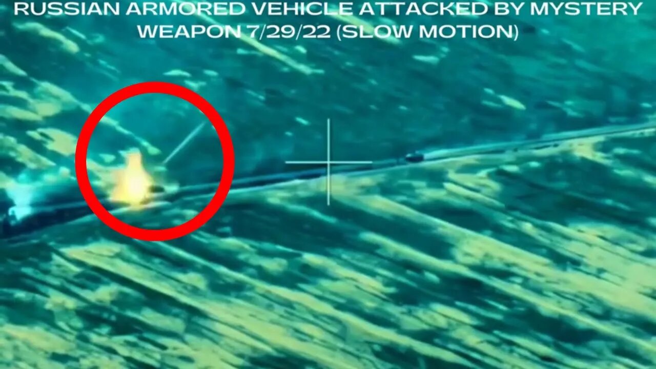 Russian armored vehicle destroyed by Mystery weapon