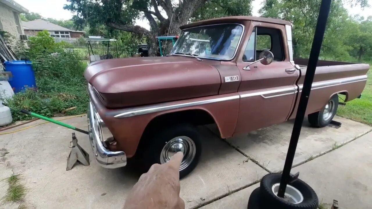 New front tires on the 65 Chevy Truck