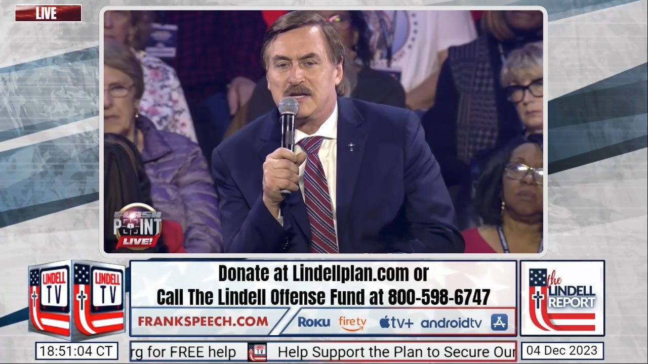 Hear Mike Lindell and Charlie Kirk Speak at the Flashpoint Event in California