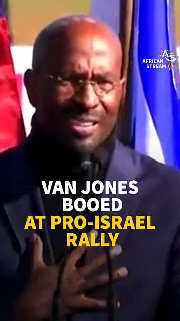 VAN JONES BOOED AT PRO-ISRAEL RALLY