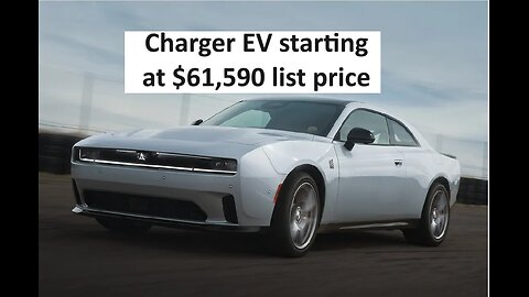 Dodge Charger EV pricing released