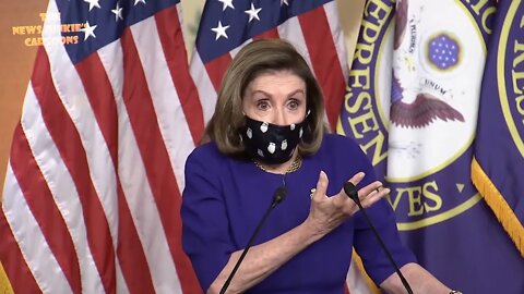 Pelosi blames Trump for the crisis at the southern border under Biden.