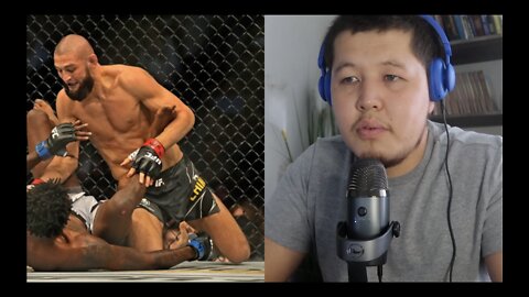 Khamzat Chimaev vs Kevin Holland after fight reaction at UFC 279