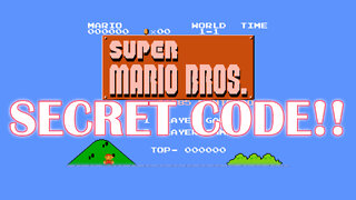 SUPER MARIO BROS ACTUALLY HAS A SECRET CODE!!