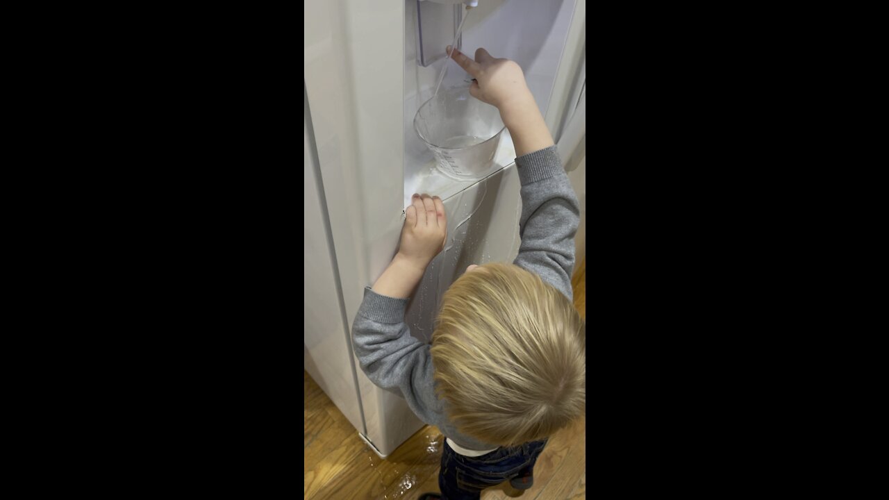 Never to early to start kids in the kitchen