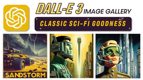 DALL-E 3 Classic Sci-Fi Images Gallery