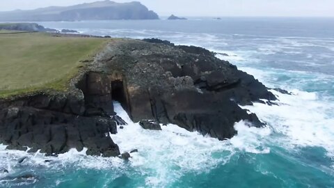 Free Stock Footage 4k Videos No Copyright Videos Waves Crashing On Rocks, Sea, Drone,Aerial