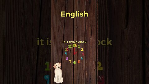 It is two o'clock. Learn Croatian the Easy Way! #shorts #learn #croatian #time