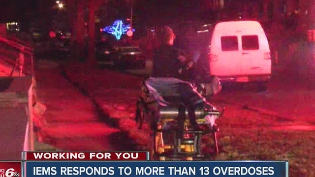 More than 13 overdose calls in 24 hours in Indianapolis