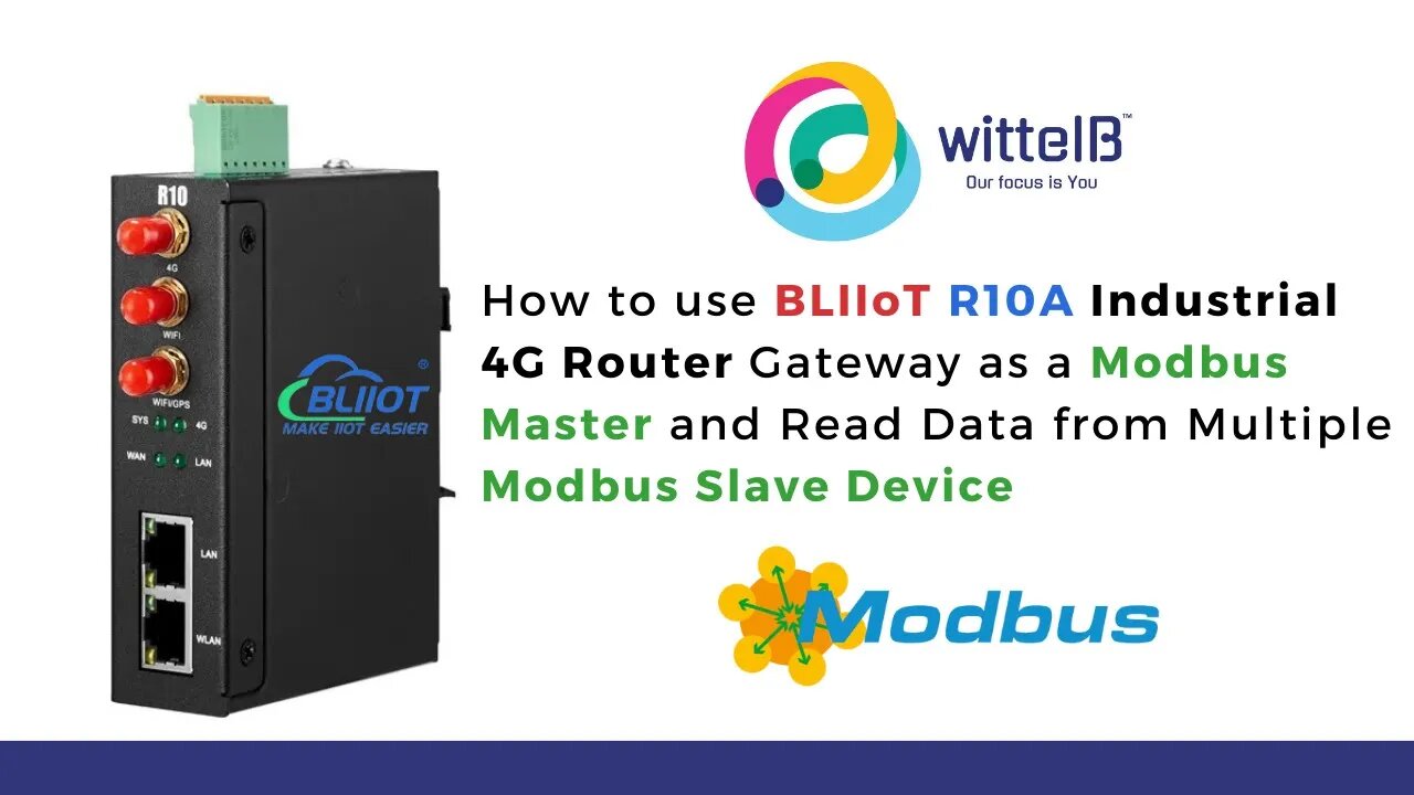 How to use R10A Industrial 4G Router as a Modbus Master | IoT | IIoT |