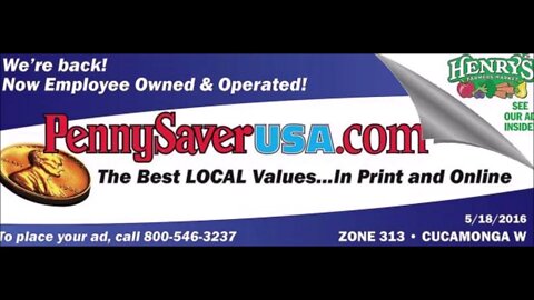 Pennysaver Coupon Magazine Commercial (121019B)