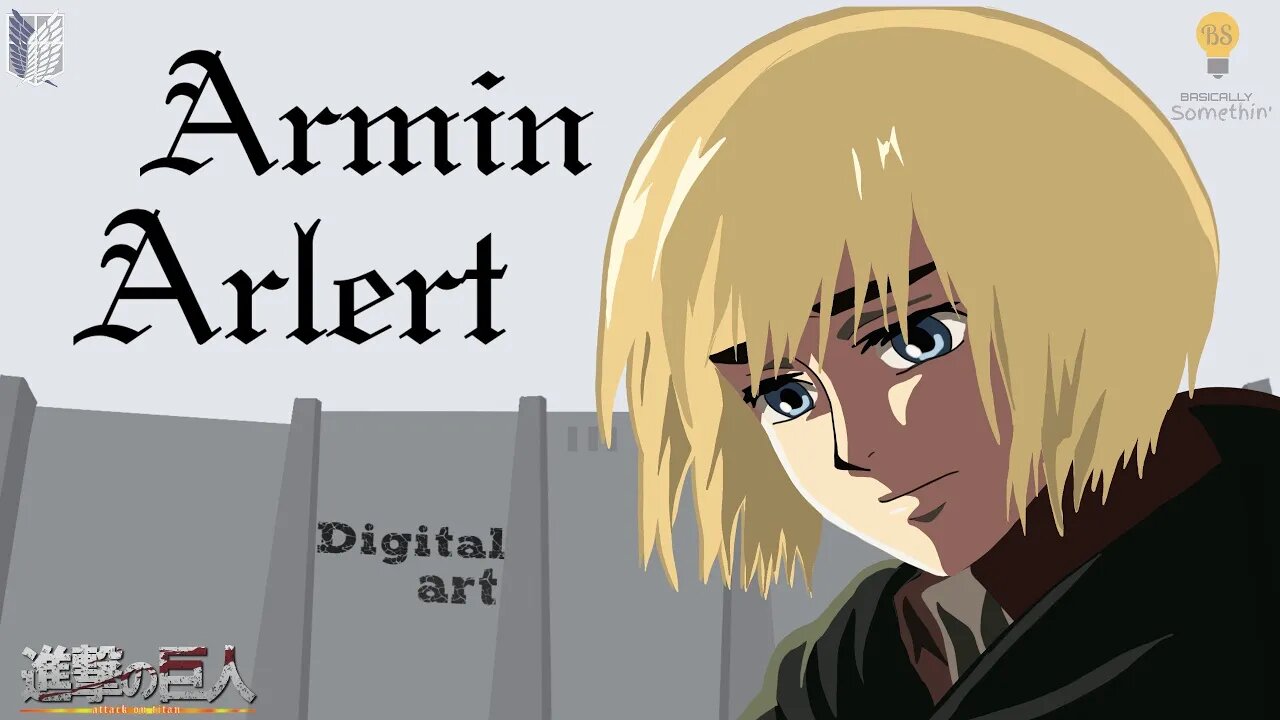 Drawing Armin Arlert | Digital Art Process | Attack on Titan Anime Illustration"