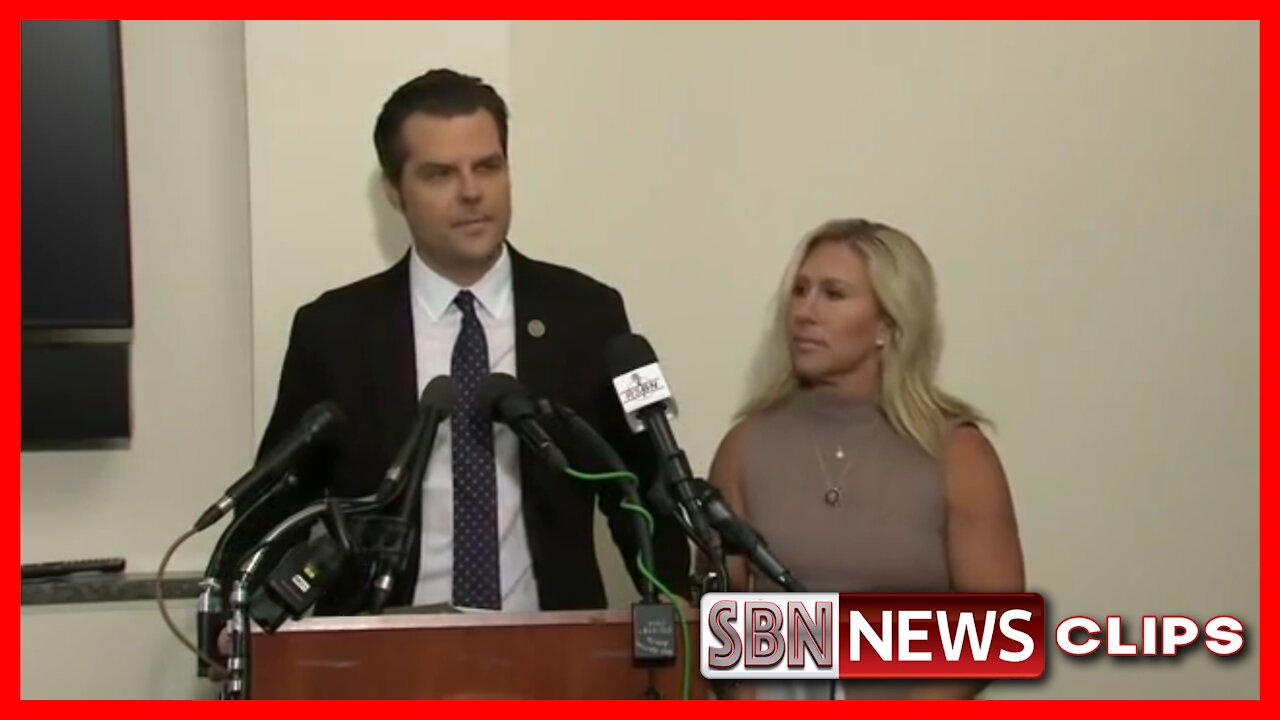 MARJORIE GREENE & MATT GAETZ BOMBSHELL JANUARY 6TH PRESS CONFERENCE - 5819