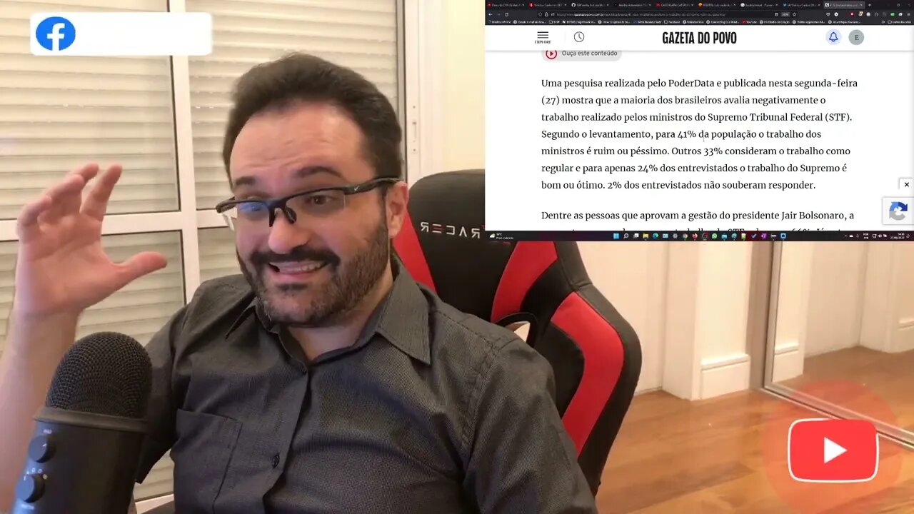 PoderData revela que 74% desaprovam o STF. Os 26% que aprovam seriam os eleitores totais do Lula?
