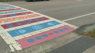 Tampa turns crosswalks into walks of art