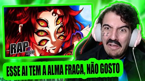 PASTOR REACT Rap Do Kokushibo (Demon Slayer: Kimetsu No Yaiba) - Olhos Que Enxergam além | Vigui