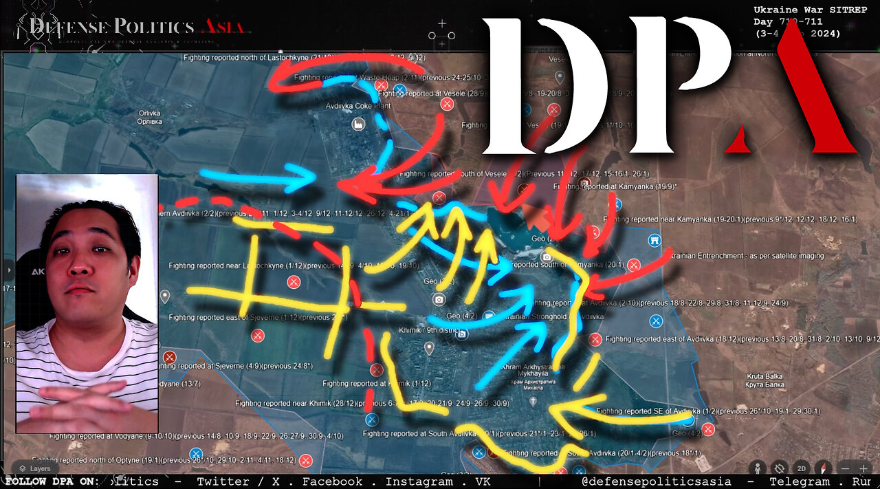 How Russia is now on the verge of cutting Avdiivka's life line - Conclusions 710-711