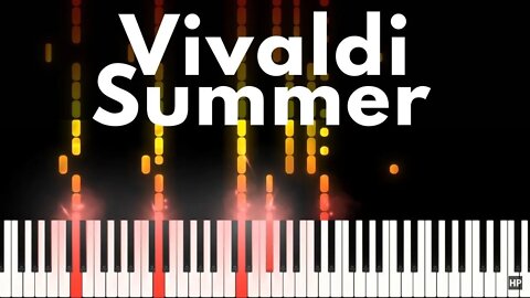 🔥 Vivaldi - Summer - Presto Two Pianos / Hard Piano Tutorial