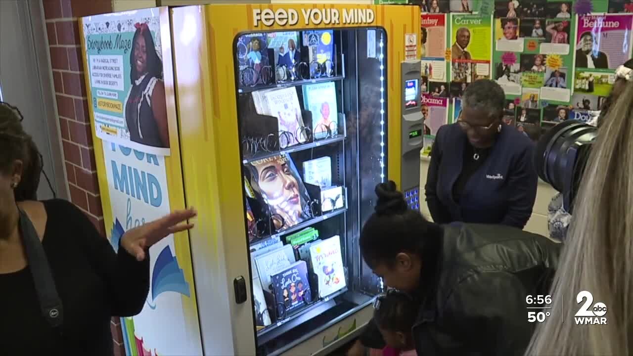 Book vending machine comes to Randallstown after viral TikTok raised awareness