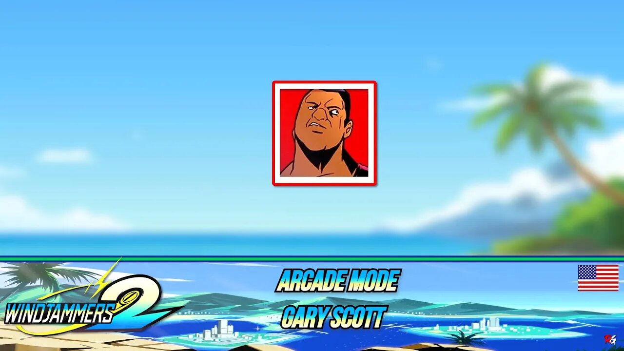 Windjammers 2 🥏 : Arcade Mode - Gary Scott 🇺🇸