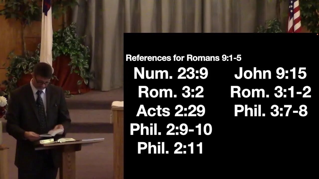 Romans 9:1-5 cont. (Sunday School) 7/17/22 AM