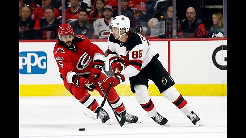 Jack Hughes Devils - Hurricanes- Game 5- 511 NHL Playoffs 2023