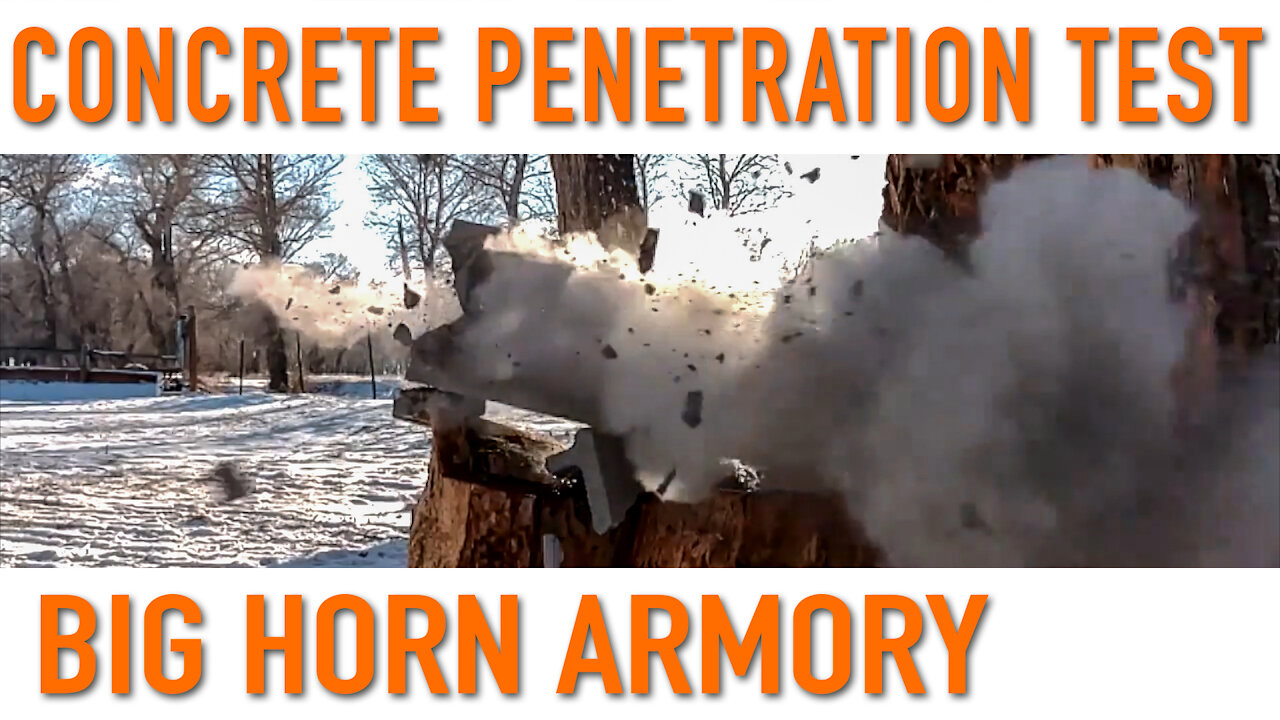 Concrete Penetration Test with 500 Auto Max – Big Horn Armory