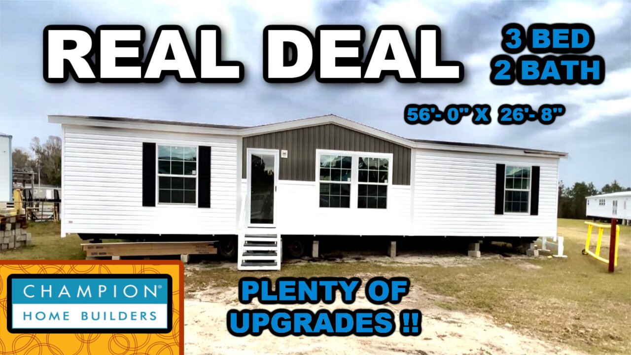 REAL DEAL BY CHAMPION HOMES #manufacturedhome TOUR 3 BED 2 BATH | DIVINE MOBILE HOME CENTRAL |