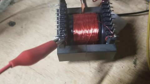 Pulse transformer flux gap bucking