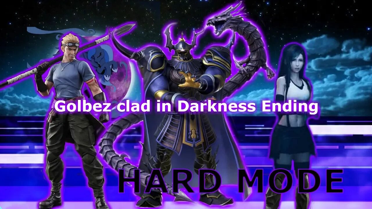 Golbez clad in Darkness ENDING hard mode story campaign / Final Fantasy: Dissidia Opera Omnia