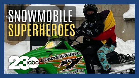 Snowmobilers save the day in snowbound Buffalo, New York