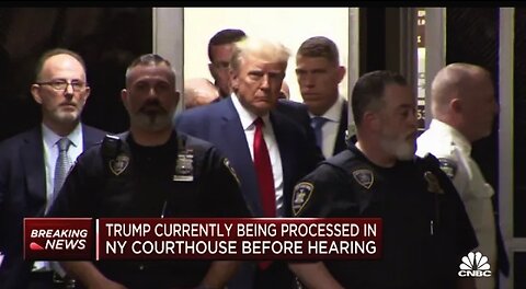 Donald Trump Enters New York City courtroom following Arrest processing....|World News|