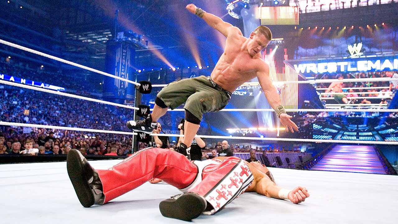 John Cena vs Shawn Michaels Wrestlemania 23 Highlights