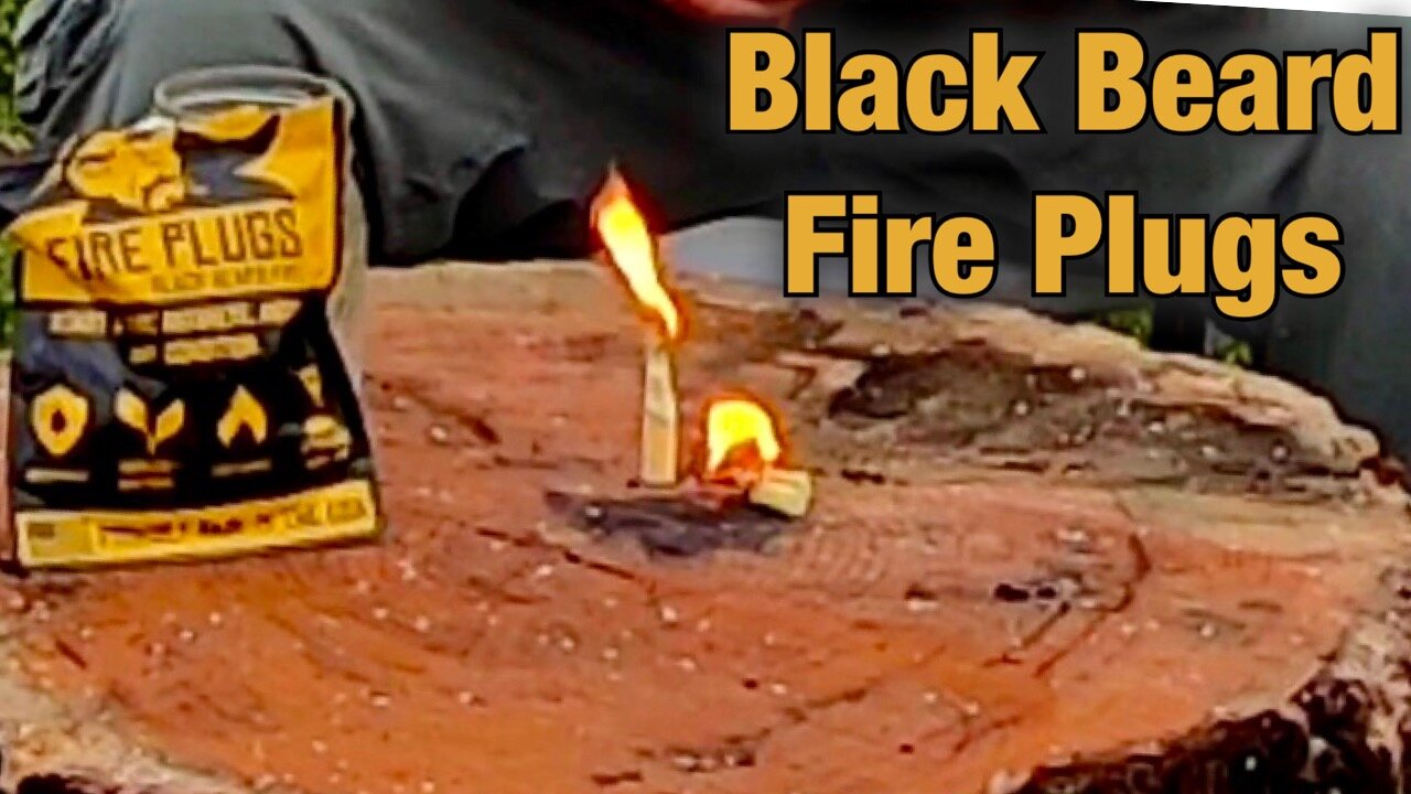 Black Beard Fire Plugs - Burn Time and Water Test